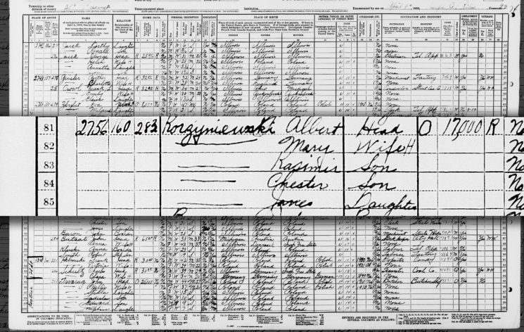 Vuoden 1930 USAn väestönlaskentatieto MyHeritage SuperSearch™-hakukoneessa