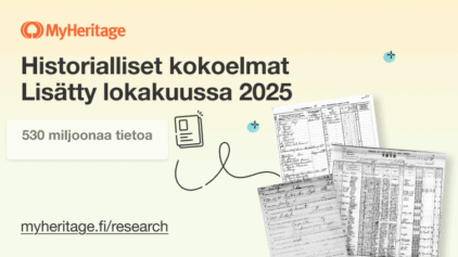 MyHeritage julkaisi 530 miljoonaa historiallista tietoa lokakuussa