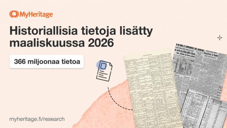 Historiallisia tietoja lisätty maaliskuussa