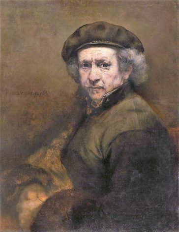 Rembrandtin omakuva, 1659 (Lähde: Google Art Project)