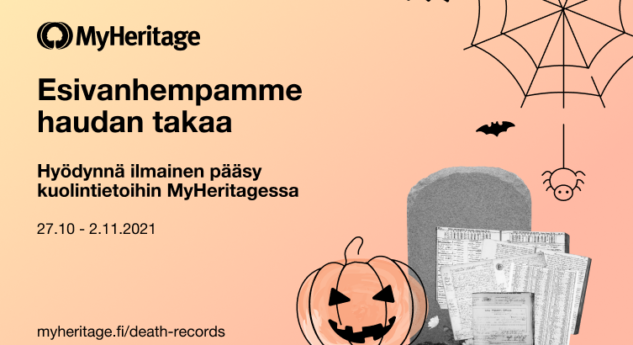 Kekri ja Halloween – Juhlista nyt MyHeritagen ilmaisilla kuolintiedoilla