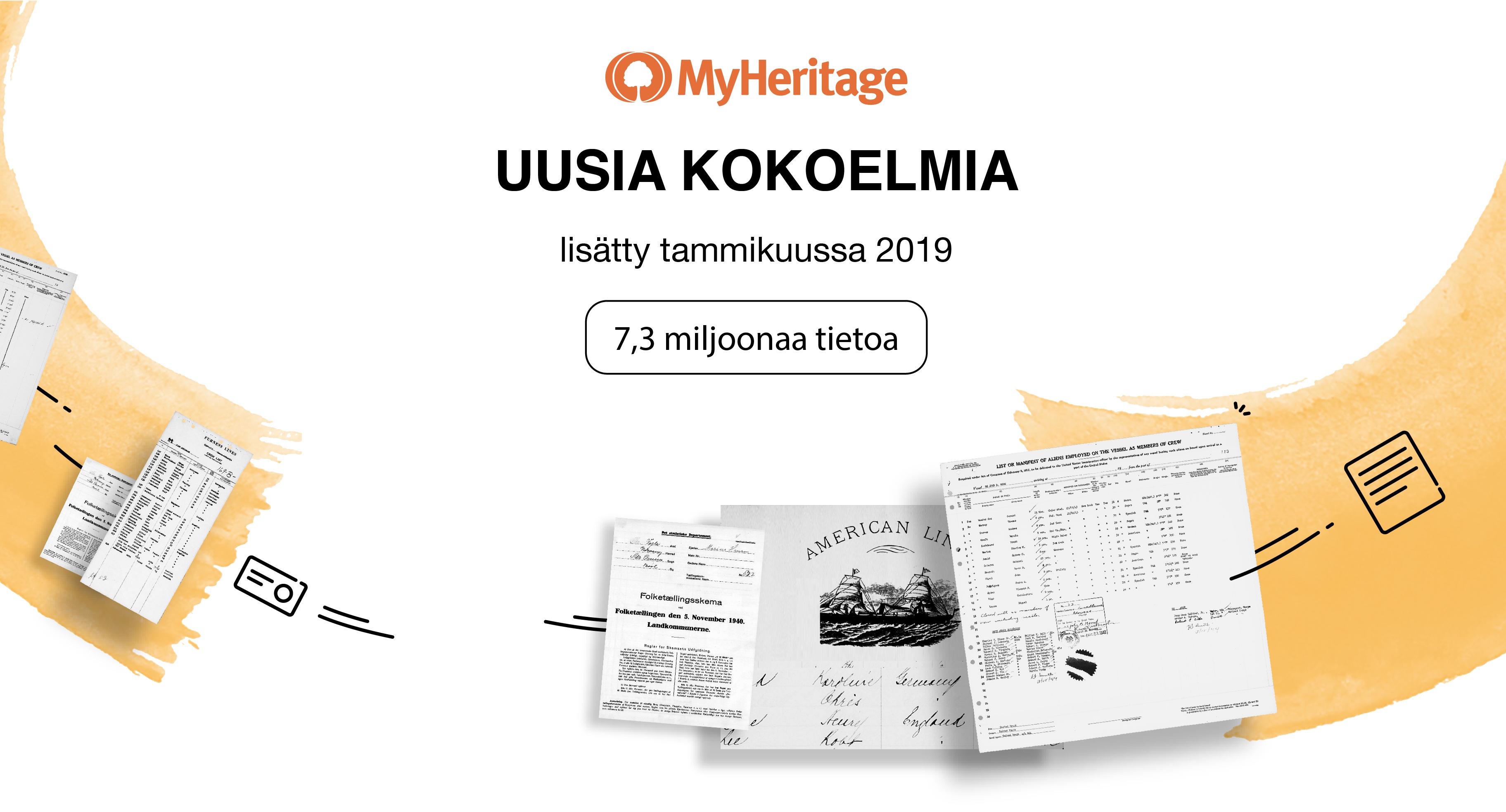 Uudet historialliset tiedot, lisätty tammikuussa 2019