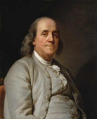 Benjamin Franklinin muotokuva 1778. Joseph Siffrein Duplessis - Google Art Project.jpg. Public domain