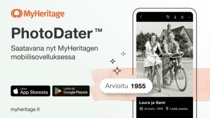 MyHeritage- ja Reimagine-mobiilisovelluksiin on lisätty PhotoDater™