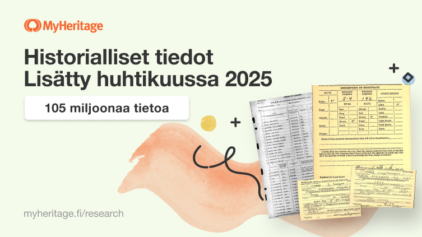 MyHeritage lisää 105 miljoonaa historiallista tietoa huhtikuussa 2025