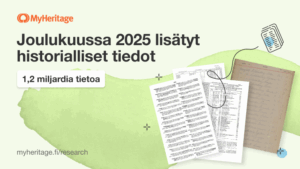 MyHeritage lisäsi 1,2 miljardia historiallista tietoa joulukuussa 2025