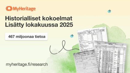 MyHeritage julkaisi 467 miljoonaa historiallista tietoa lokakuussa