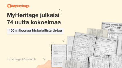 MyHeritage pisti vauhtia julkaisuihin; elokuussa lisäsimme 74 historiallisten tietojen kokoelmaa
