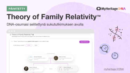 Theory of Family Relativity™ -teorioiden uusin päivitys