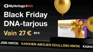 MyHeritagen Black Friday: DNA-testi vuoden parhaimpaan hintaan!