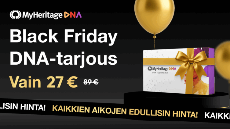 MyHeritagen Black Friday: DNA-testi vuoden parhaimpaan hintaan!