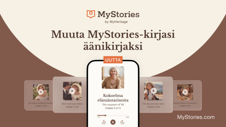 Uutta: Muunna MyStories-kirjasi äänikirjaksi