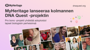 MyHeritage julkistaa DNA Quest -hankkeen kolmannen kierroksen