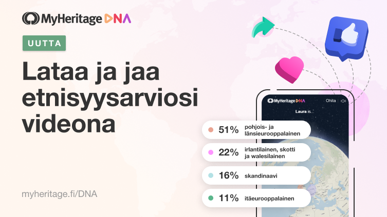 Uutta: Lataa ja jaa etnisyysarviosi videona