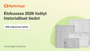 Elokuussa 2026 lisätyt historialliset tiedot