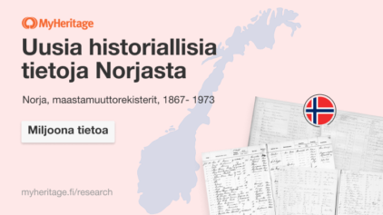 Maastamuutto – MyHeritage lisäsi miljoona maastamuuttotietoa Norjasta