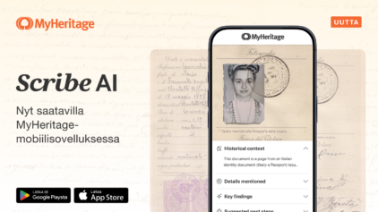 Scribe AI on nyt saatavilla MyHeritage-mobiilisovelluksessa