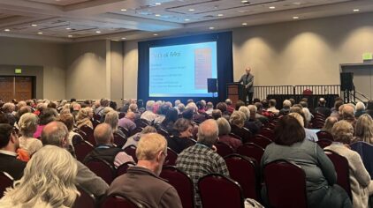MyHeritagen perustaja ja toimitusjohtaja Gilad Japhet RootsTech 2025 -tapahtumassa