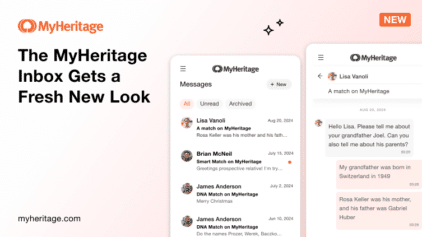 MyHeritage -postilaatikko saa raikkaan uuden ilmeen