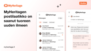 MyHeritage -postilaatikko saa raikkaan uuden ilmeen