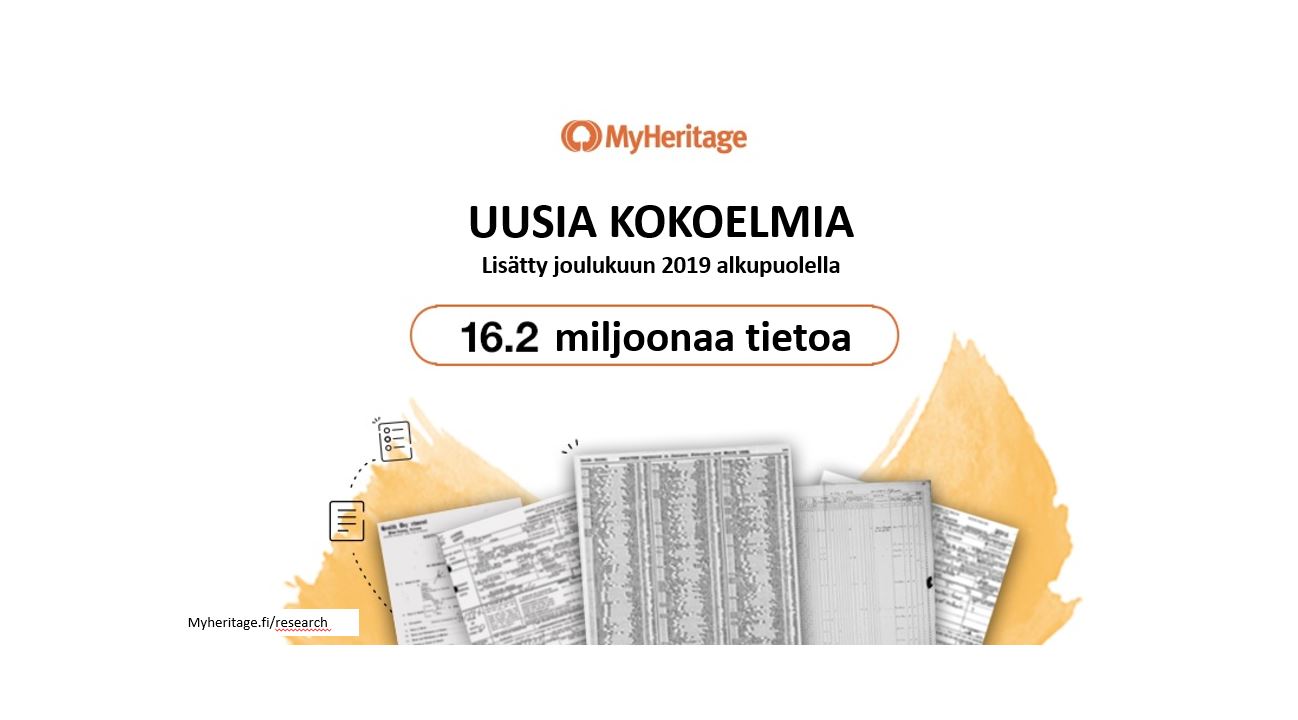 Lisätty seitsemän uutta kokoelmaa joulukuun alkupuolella