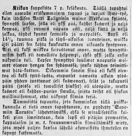 Sanomia Turusta 15.6.1860 2. sivu