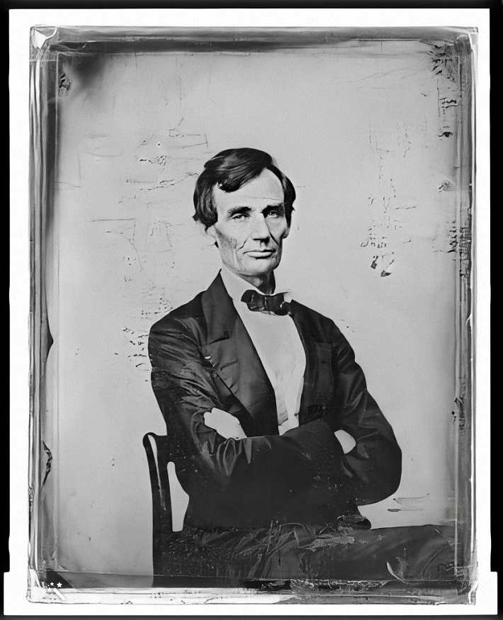 Abraham Lincolnin muotokuva ilman partaa, otettu 13. elokuuta 1860. (Lähde: Library of Congress, public domain)