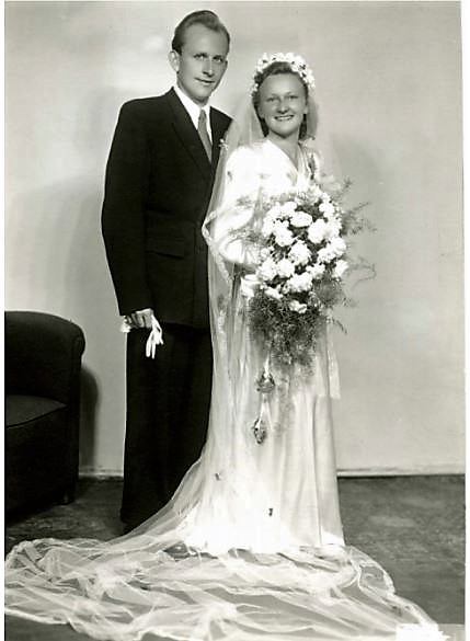 Květoslava meni naimisiin Antonín Bechyněn kanssa 1949
