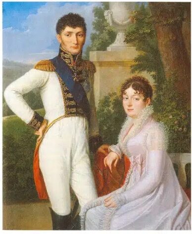 Jérôme Bonaparte, Napoleonin nuorempi veli, ja hänen vaimonsa Catherine de Wurtemberg.