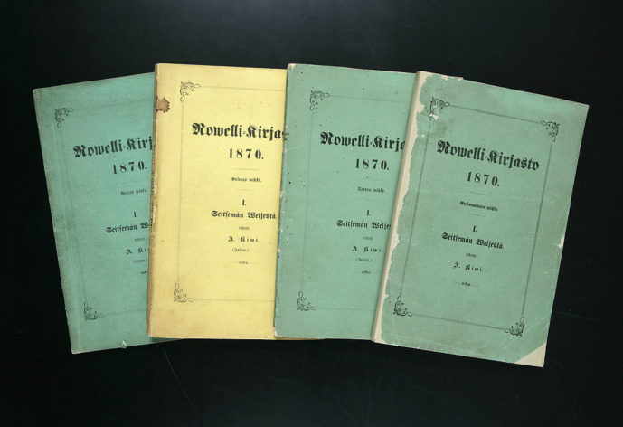 I painos julkaistiin neljänä novellivihkona, Kansalliskirjasto – Doria