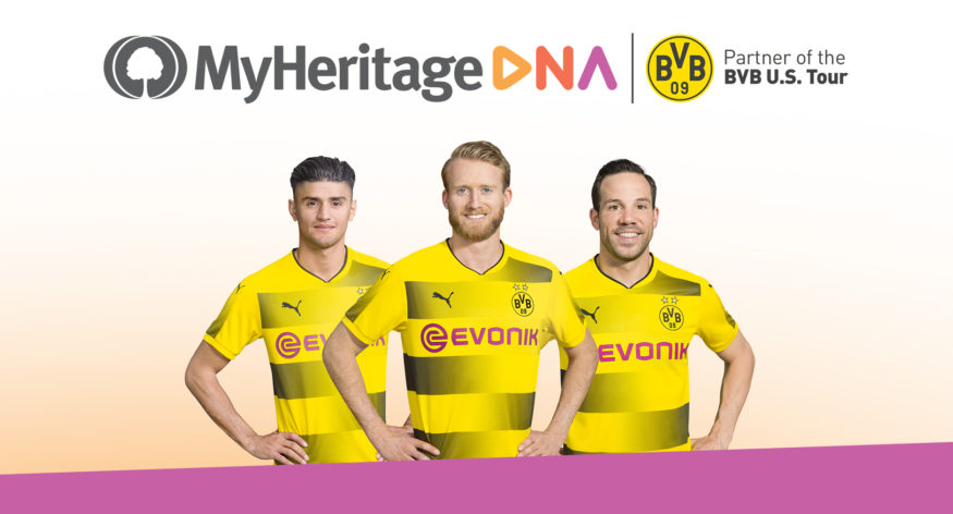 Borussia Dortmund – pelaajat testaavat MyHeritage DNAlla