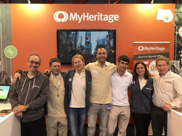 MyHeritage-tiimi WDYTYALive-tapahtumassa 2016