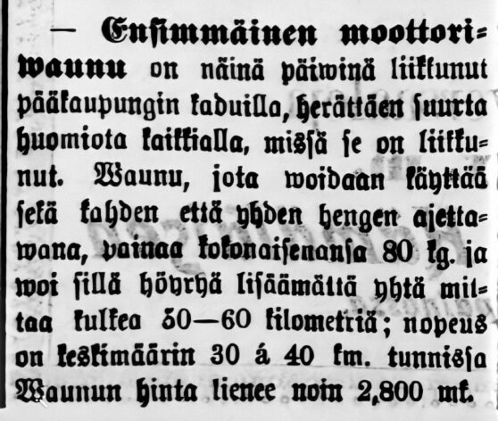 Uutinen sanomalehti Hämäläisessä 19.8.1899