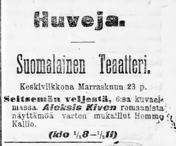 Uusi Suometar no. 271 22.11.1898, Kansalliskirjasto
