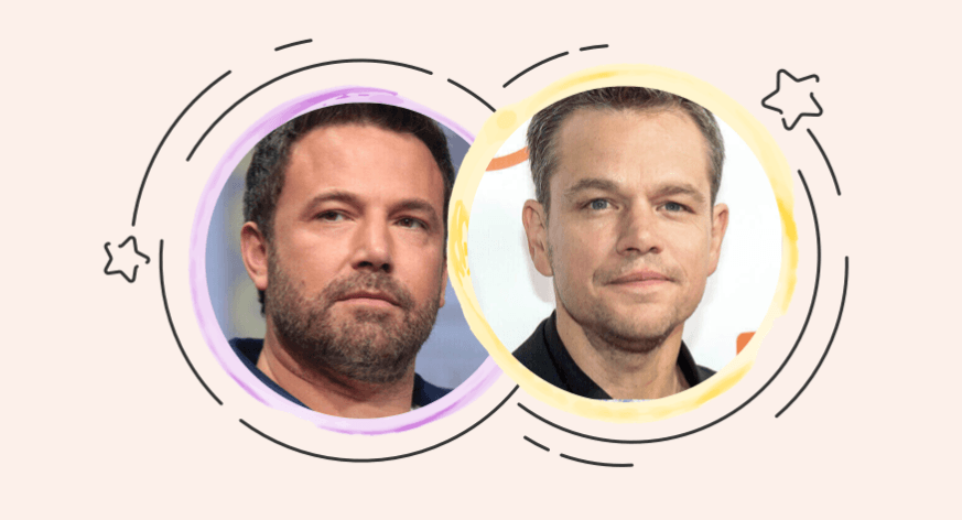 Parhaat ystävykset Ben Affleck ja Matt Damon ovat oikeasti sukua toisilleen!