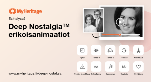 Esittelyssä Deep Nostalgia™ erikoisanimaatiot