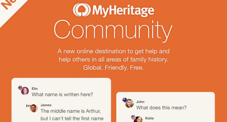 Esittelyssä MyHeritage-yhteisö: Saa apua tai anna sitä muille