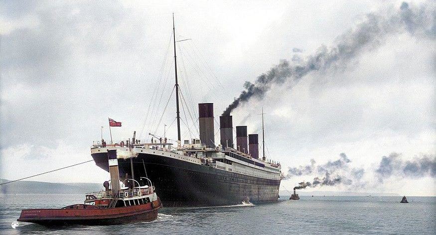 Titanic väreinä MyHeritage In Color™ -ominaisuudella