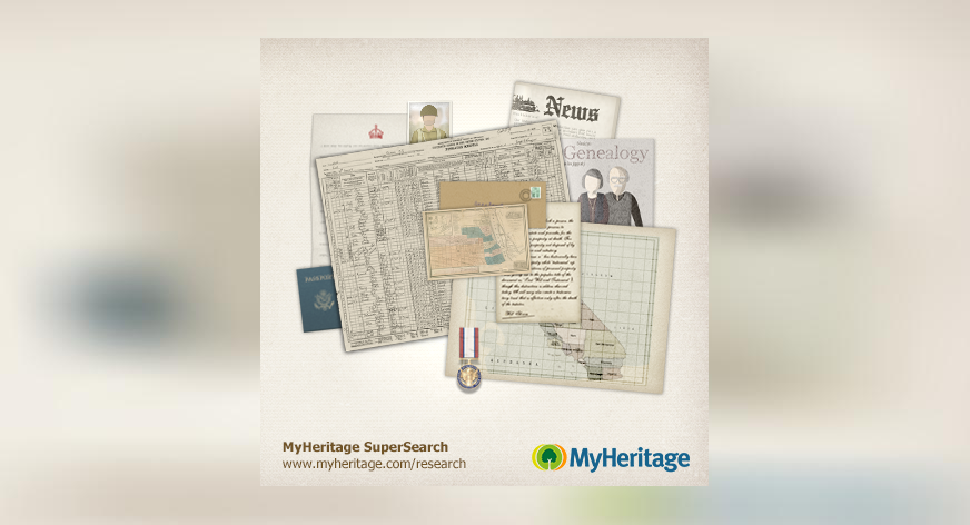 MyHeritageen on lisätty miljoonia historiallisia tietoja!