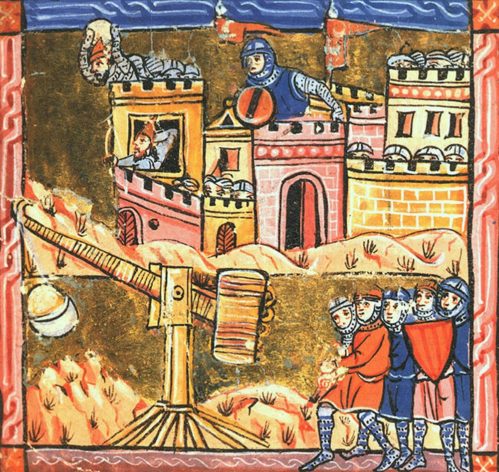 1200-luvun kuvaus Akkon piirityksestä kolmannen ristiretken aikana.